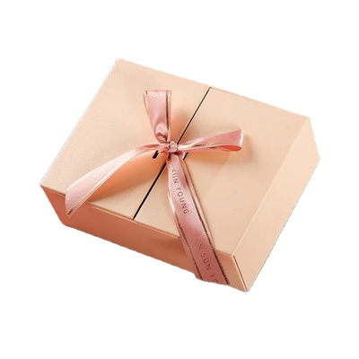 Carton d'invitation de luxe mariage haut de gamme boîte cadeau en carton avec porte ouverte double boîte d'emballage cosmétique